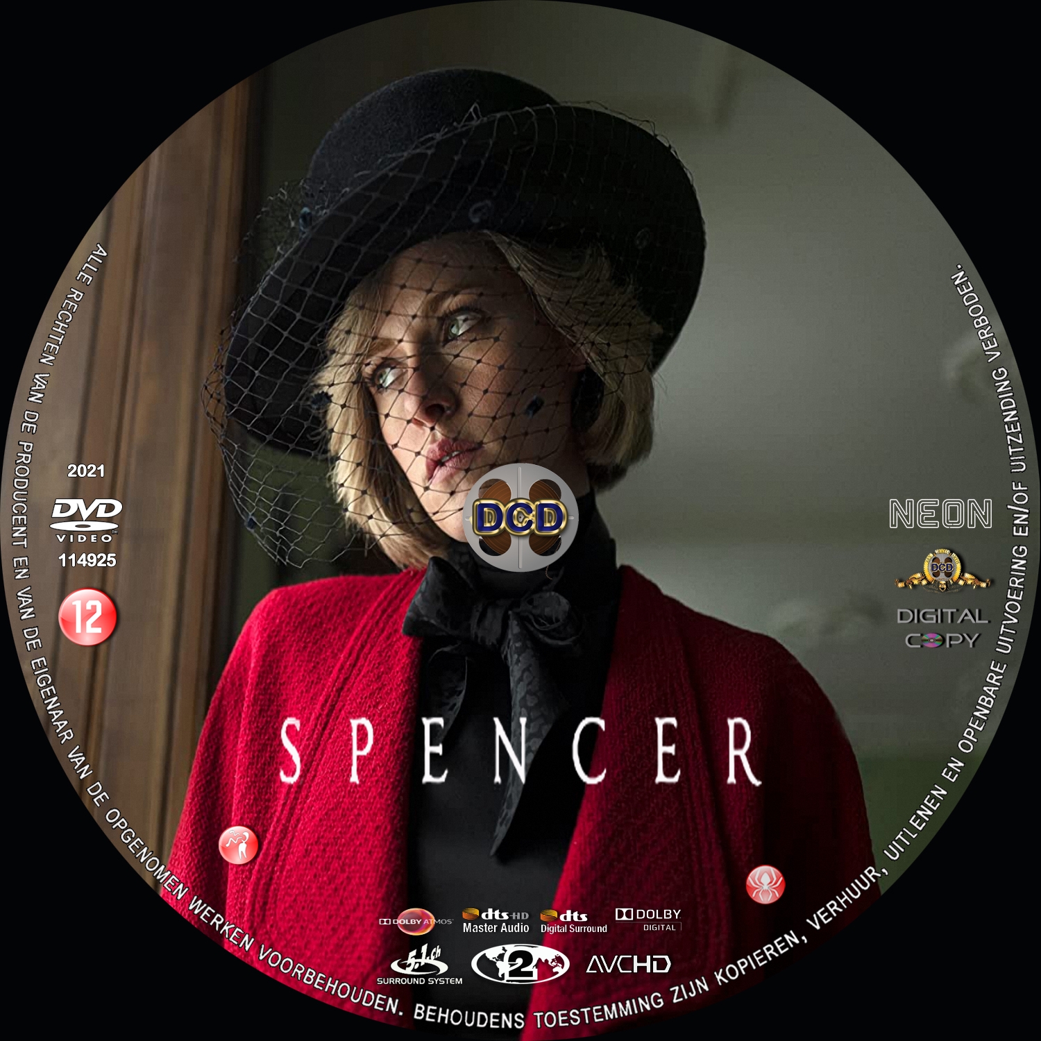 spencer (2021)  DVD Cover CD