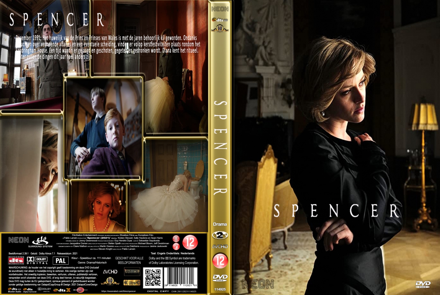 spencer (2021)  DVD Cover
