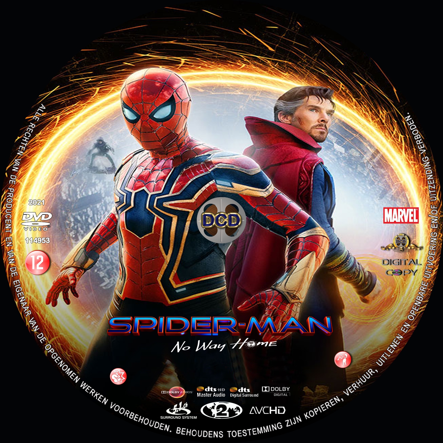 spider man no way home DVD Cover CD