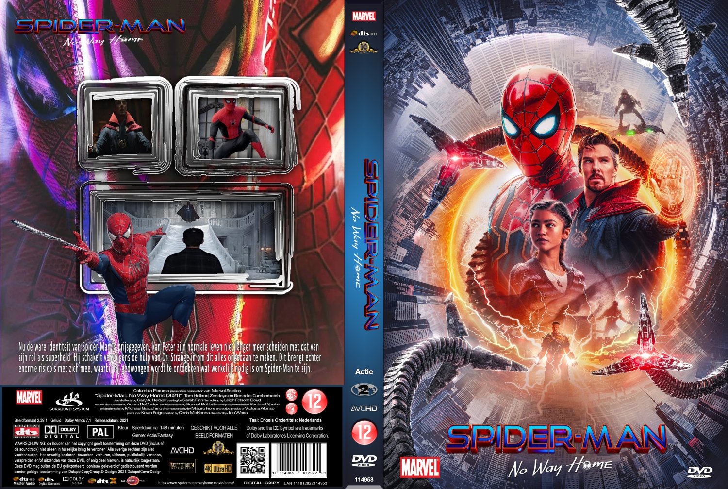 spider man no way home DVD Cover