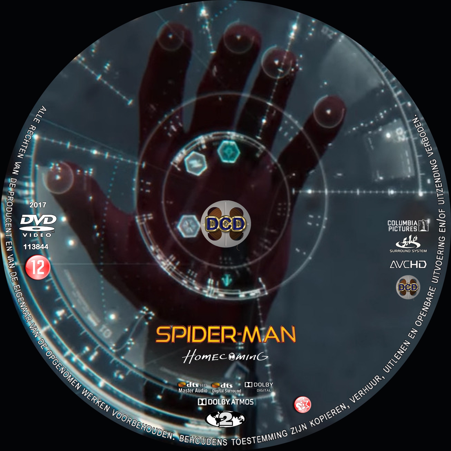 spiderman coming home (2017) DVD Cover CD