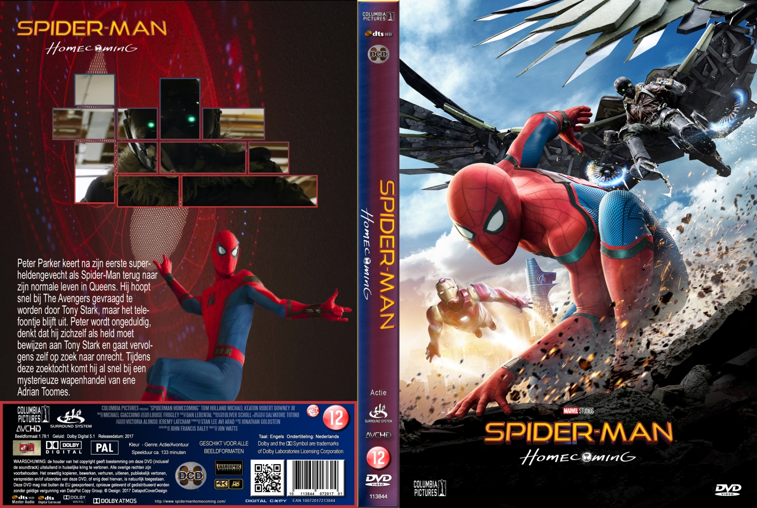 spiderman coming home (2017) DVD Cover