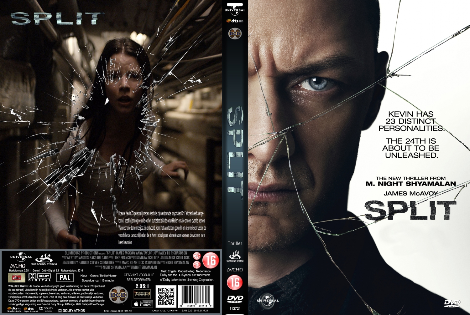 split (2016) DVD Cover