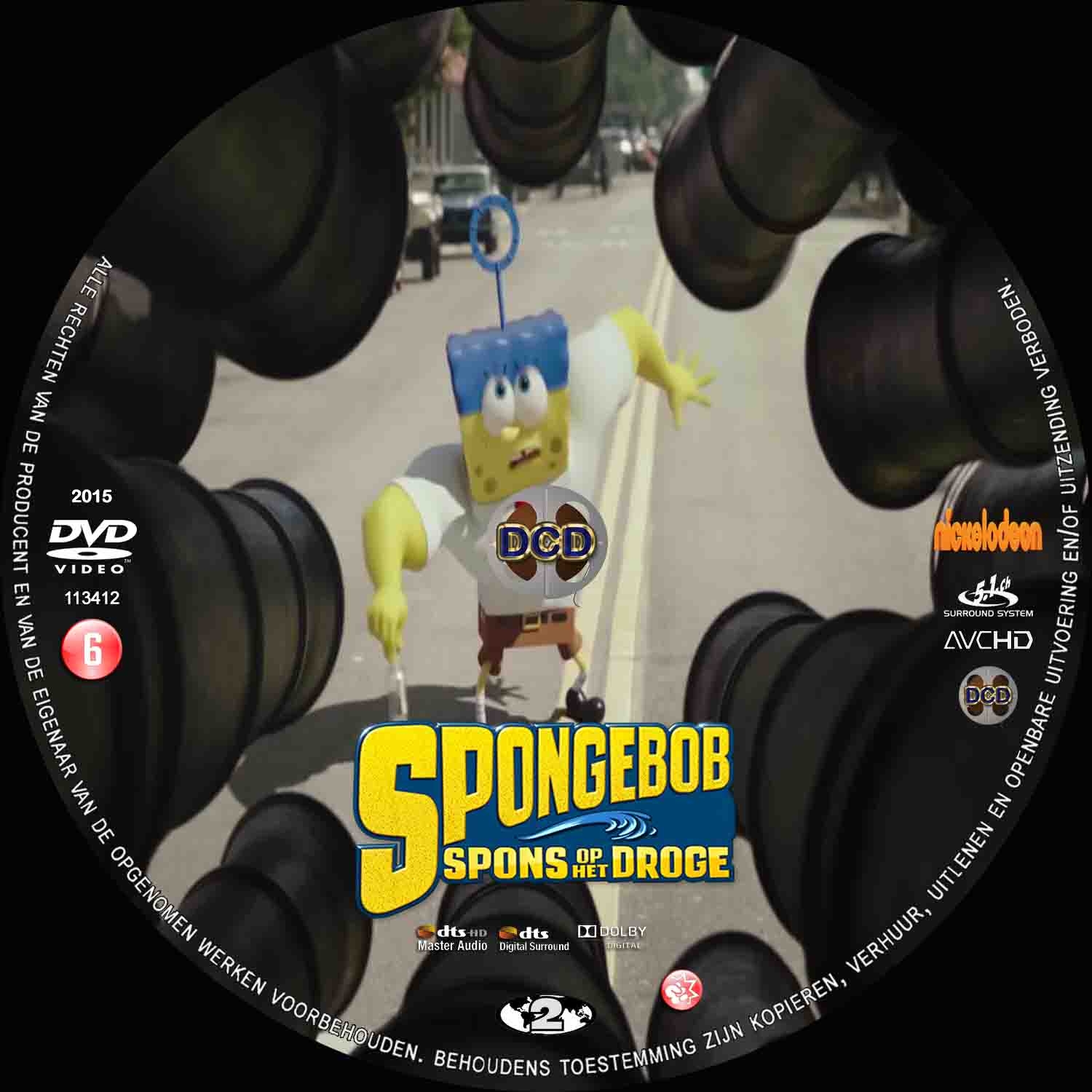spongebob the movie (2015) DVD Cover CD