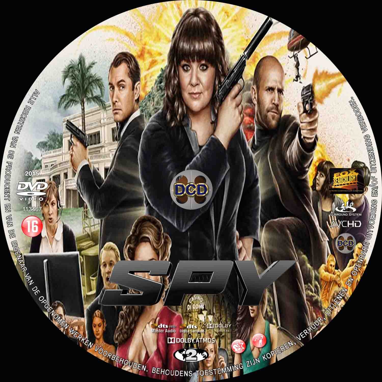 spy (2015) DVD Cover CD