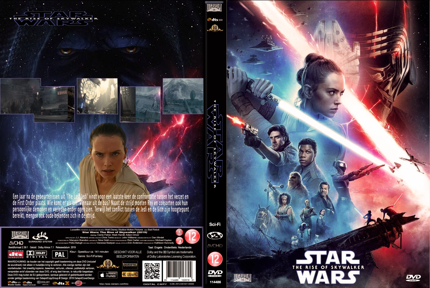 star wars the rise of skywalker (2019) DVD Cover DVD