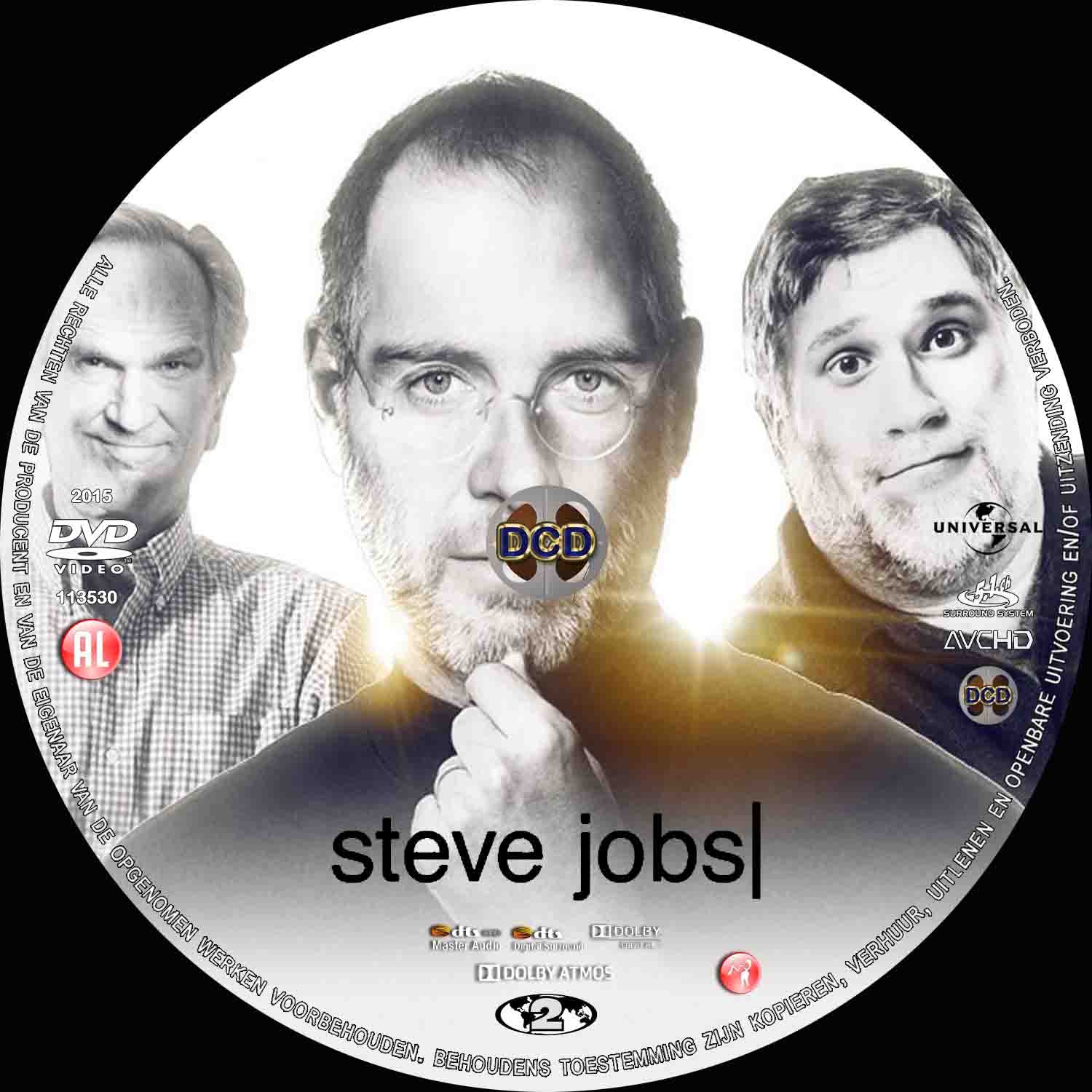 steve jobs (2015) DVD Cover CD