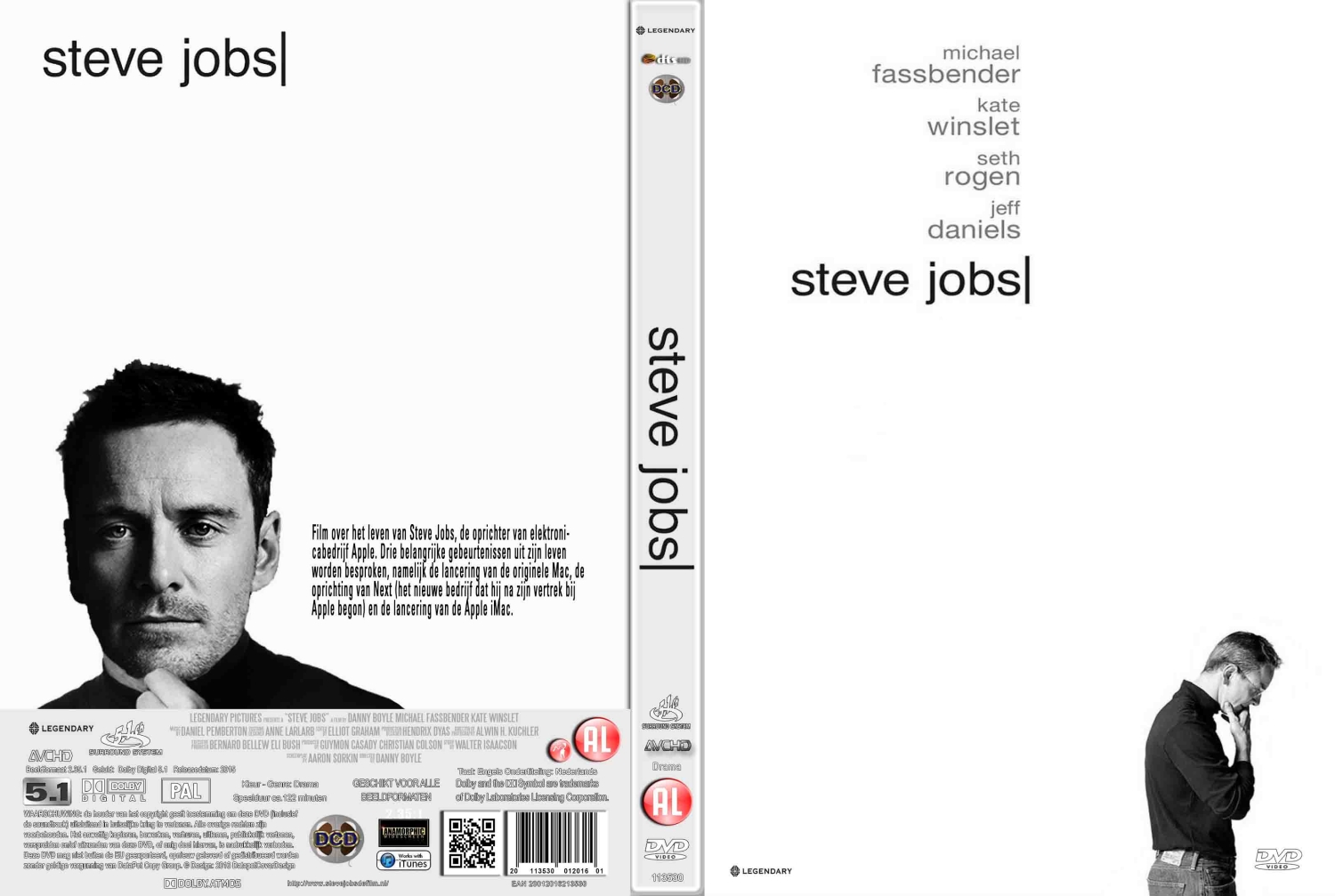 steve jobs (2015) DVD Cover