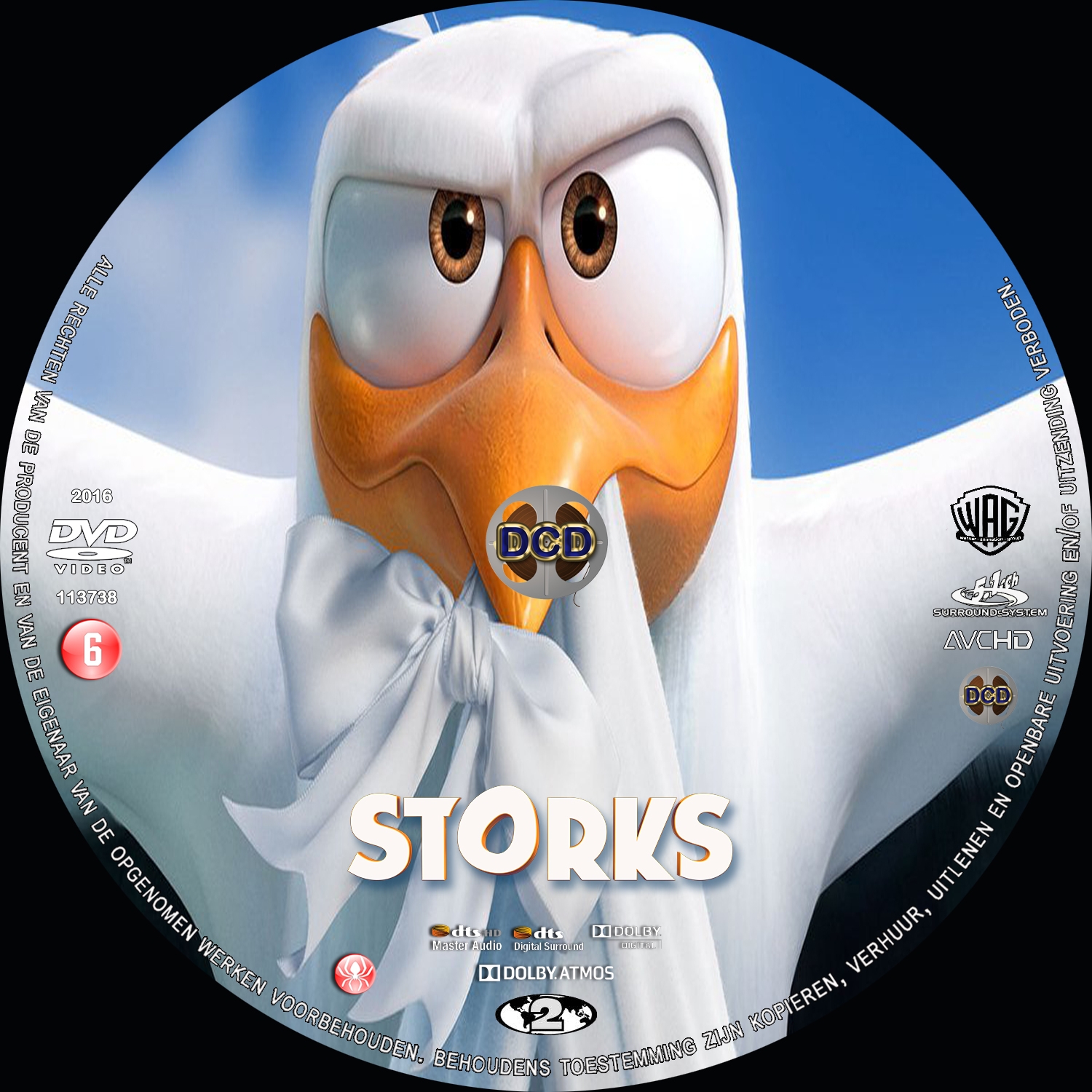 storks (2016) DVD Cover CD