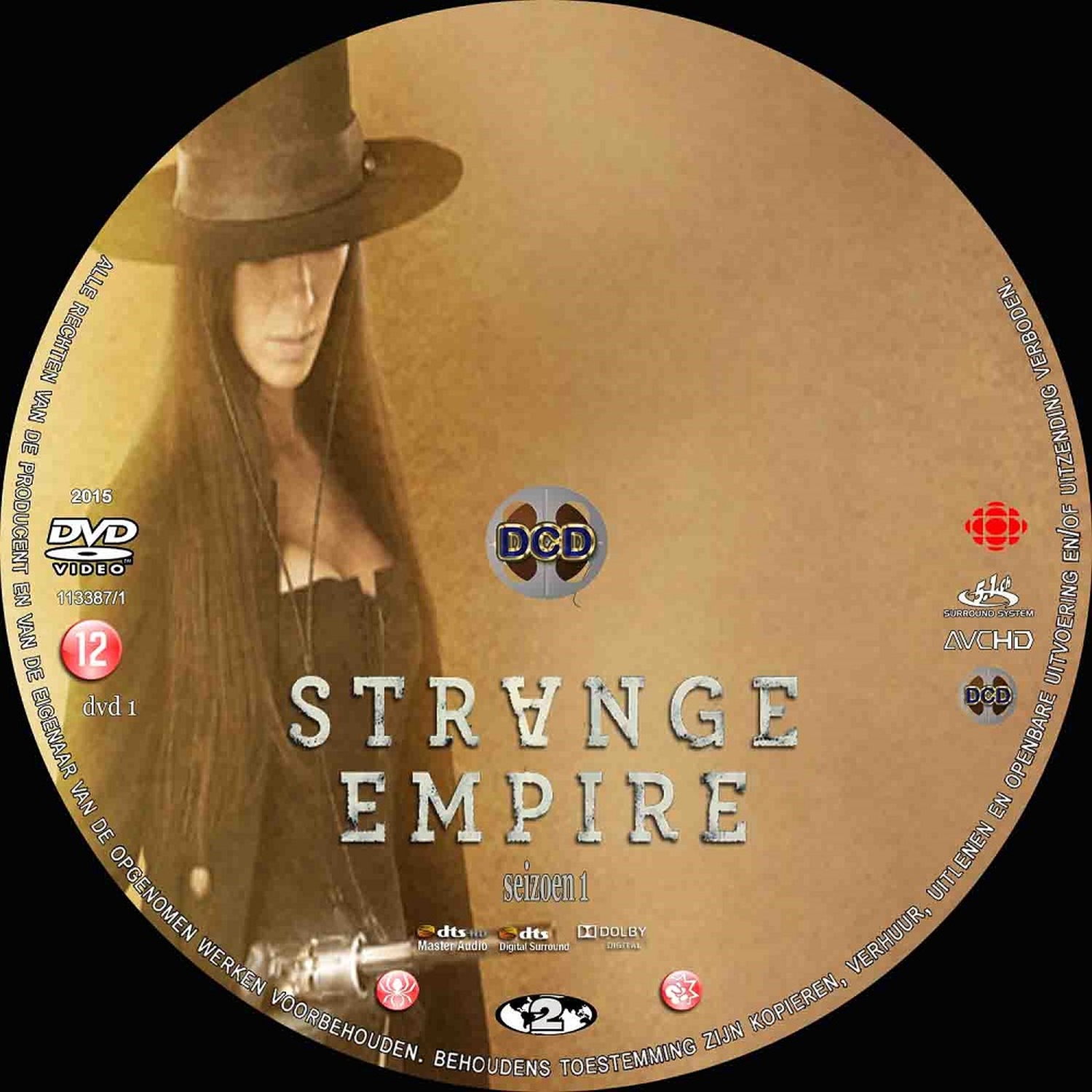 strange empire s1 (2015) DVD Cover CD