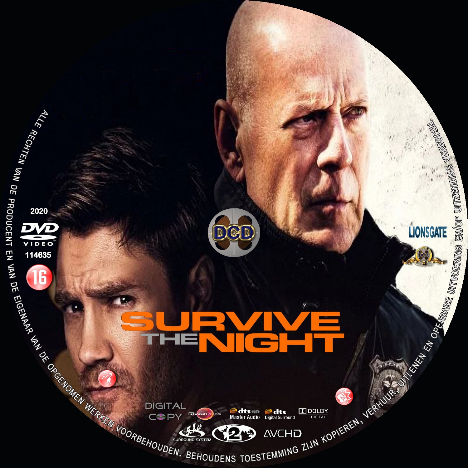 survive the night (2020) DVD Cover CD