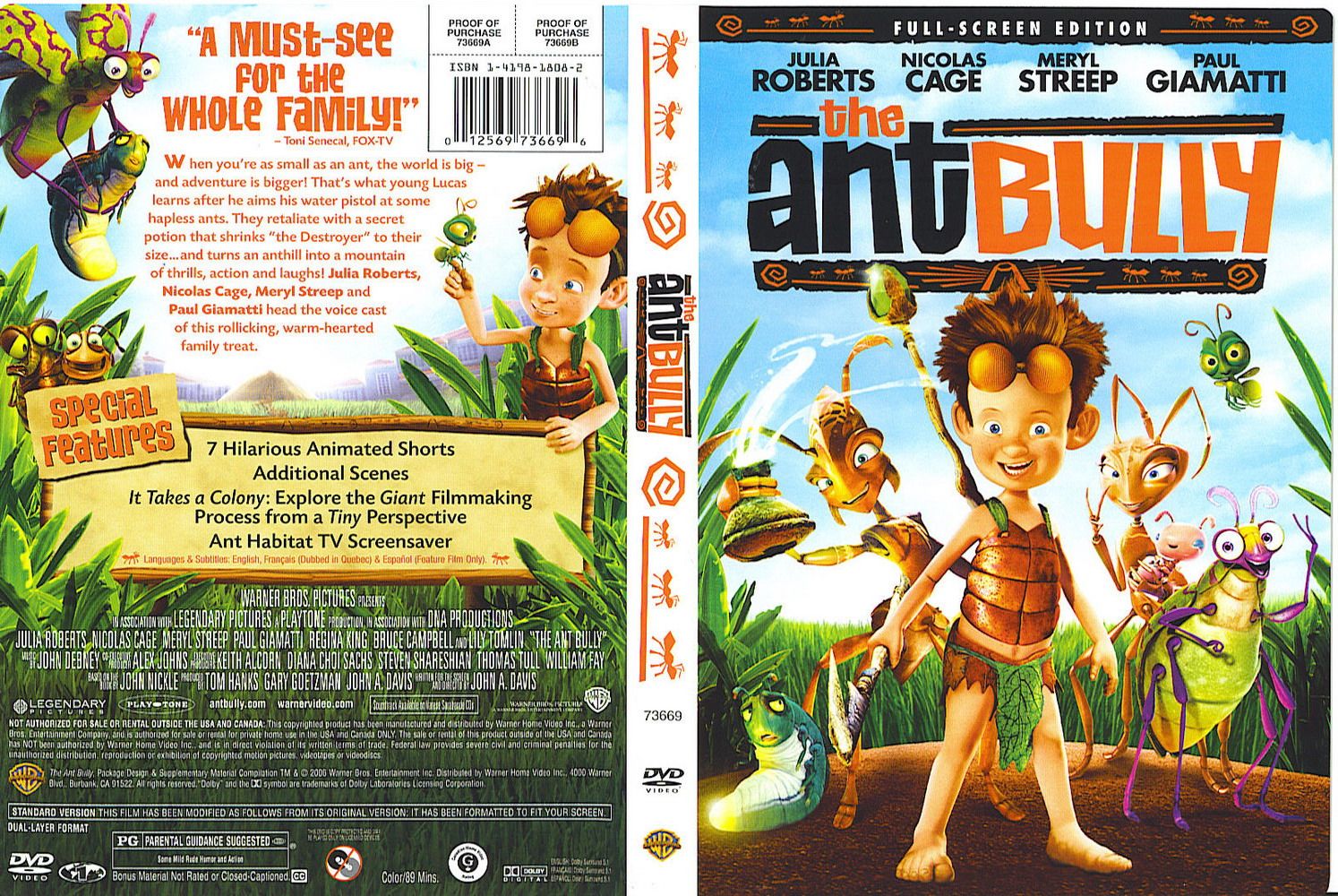 The Ant Bully Fullscreen DVD US DVD Covers Cover