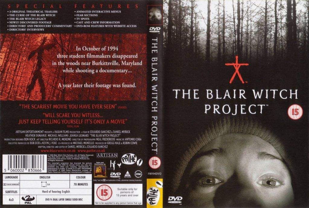The Blair Witch Project Dvd Us Dvd Covers Cover Century Over 500 000 Album Art Covers For Free