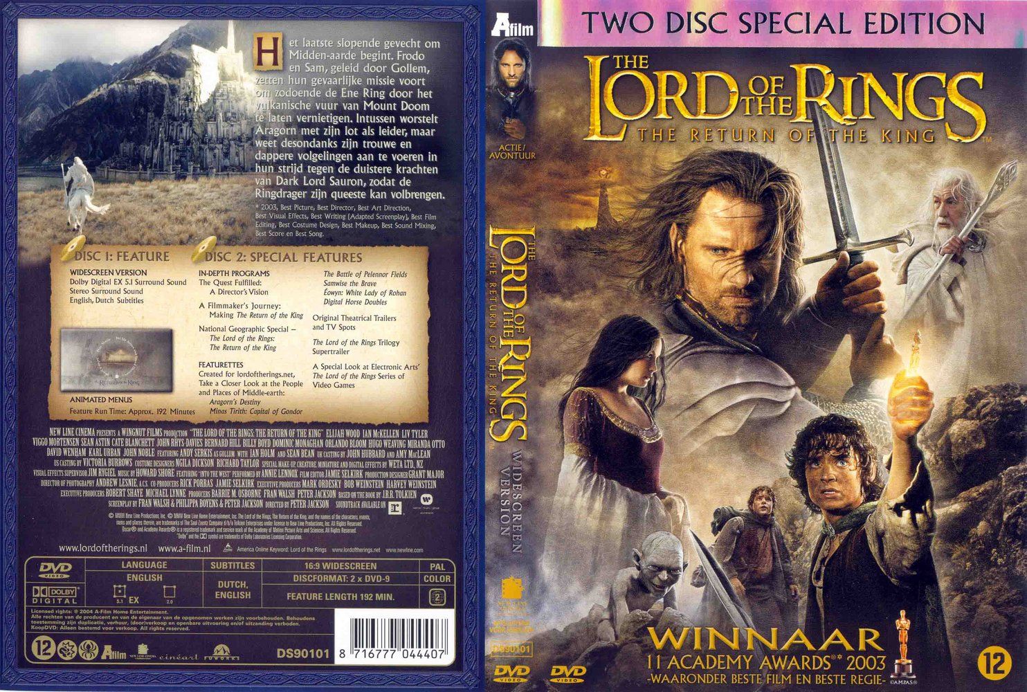 The Lord Of The Rings The Return Of The King DVD NL | DVD Covers