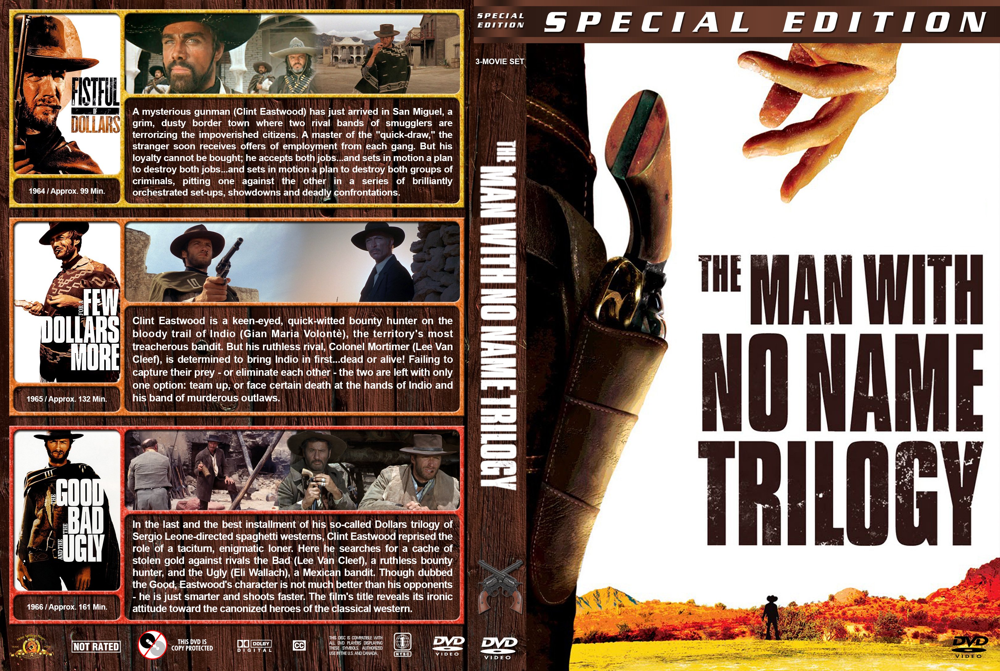The Man With No Name Trilogy 1964 1966 R1  V2 Cover