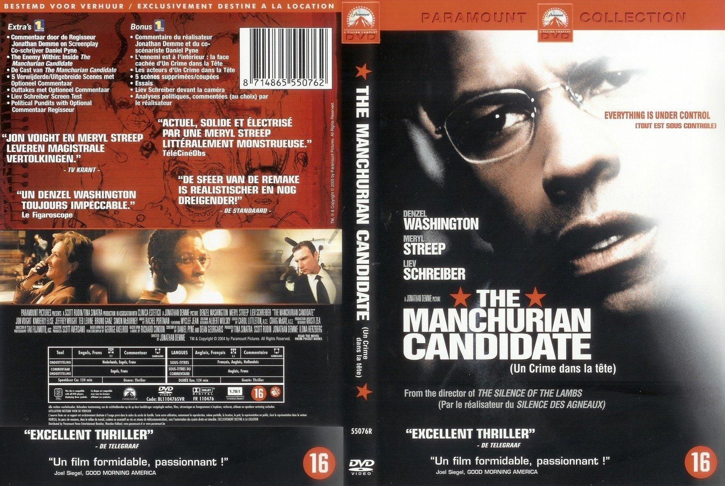 DVD, 2004, Widescreen Version The Manchurian Candidate