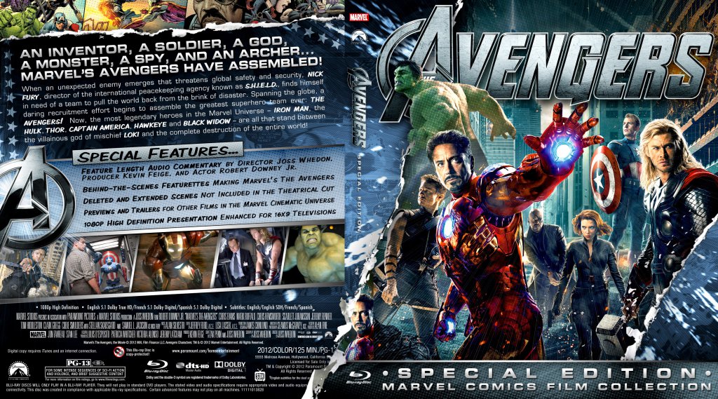 The Avengers 2012 Br Cover V2 Dvd Covers Cover Century