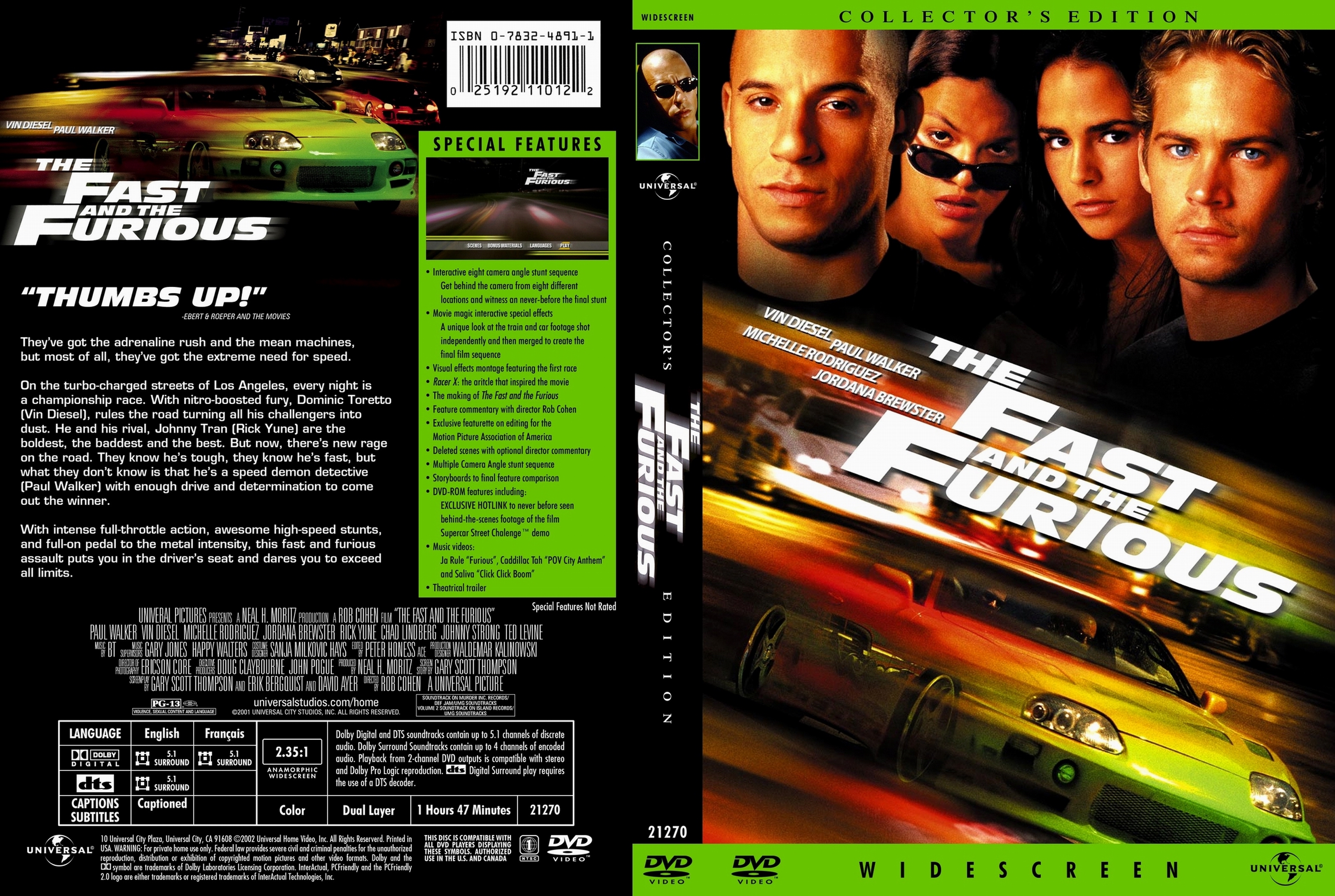 the fast and furious free online movie 2001