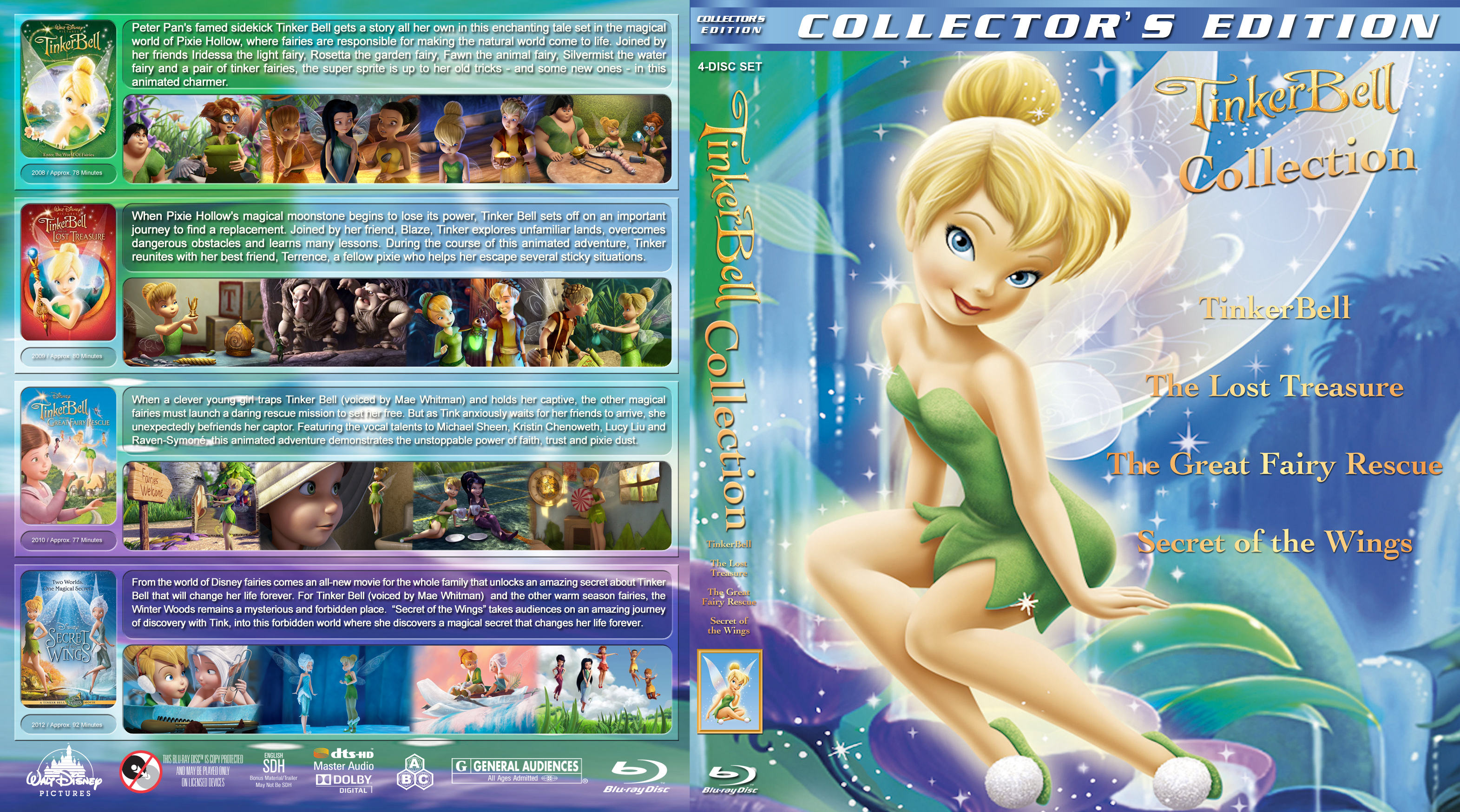Tinker Bell Quad BR v1 DVD Covers Cover Century Over 1.000.0