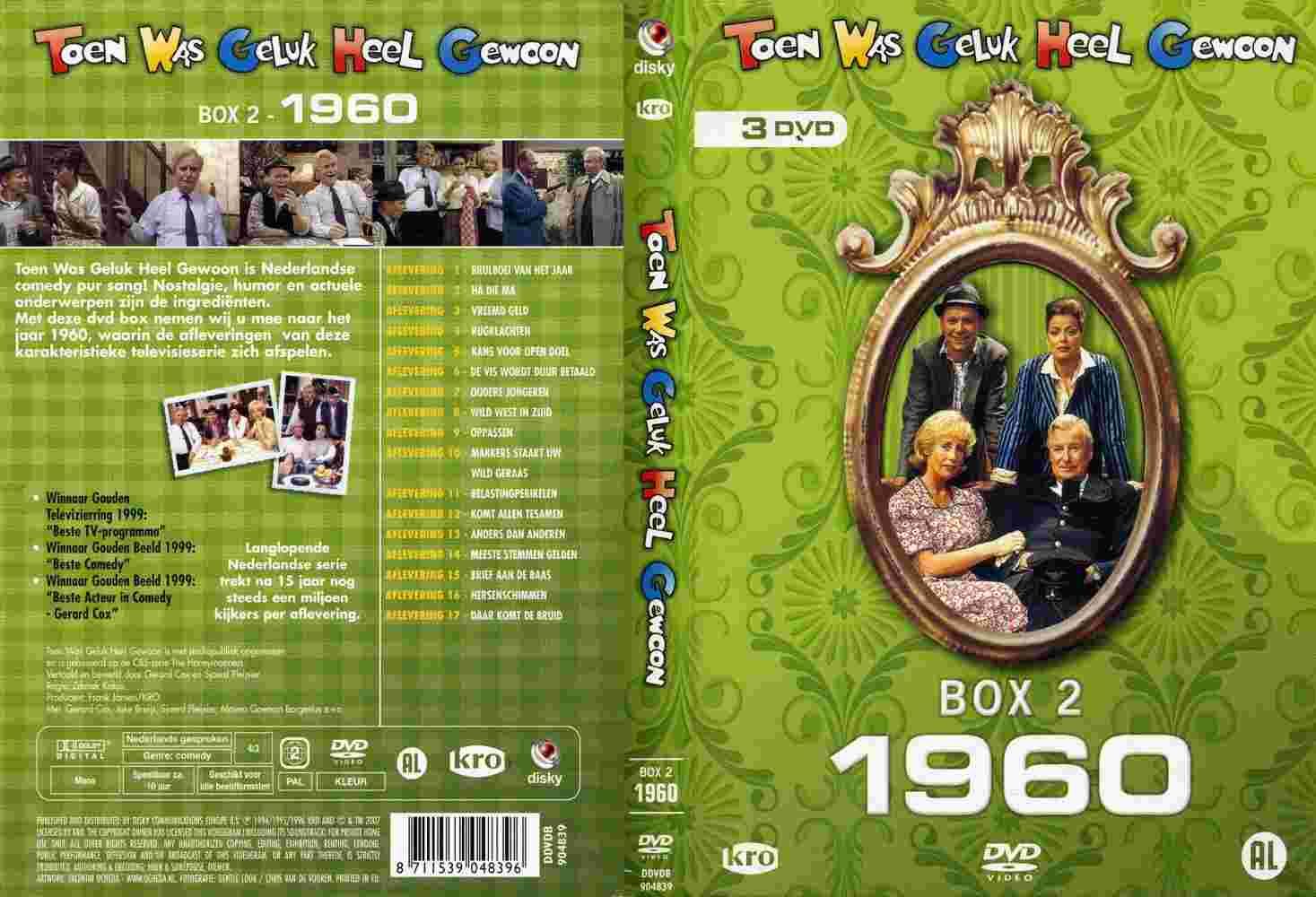Toen Was Geluk Heel Gewoon 1960 box Set DVD NL | DVD Covers | Cover