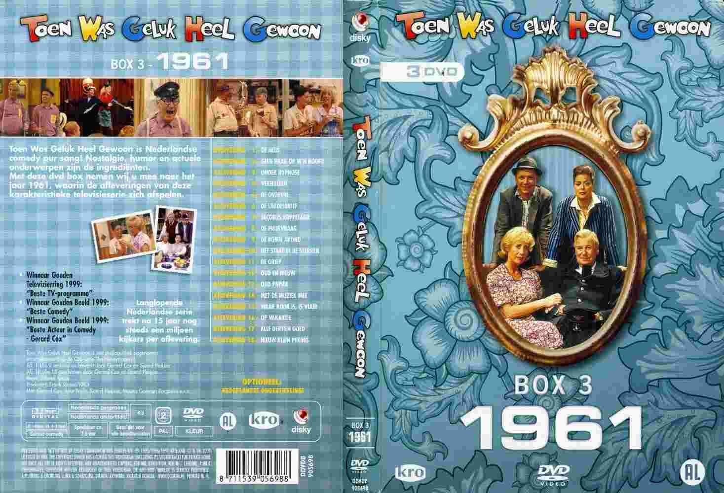 Toen Was Geluk Heel Gewoon 1961 box Set DVD NL | DVD Covers | Cover