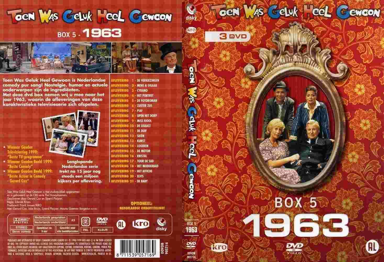 Toen Was Geluk Heel Gewoon 1963 box Set DVD NL | DVD Covers | Cover