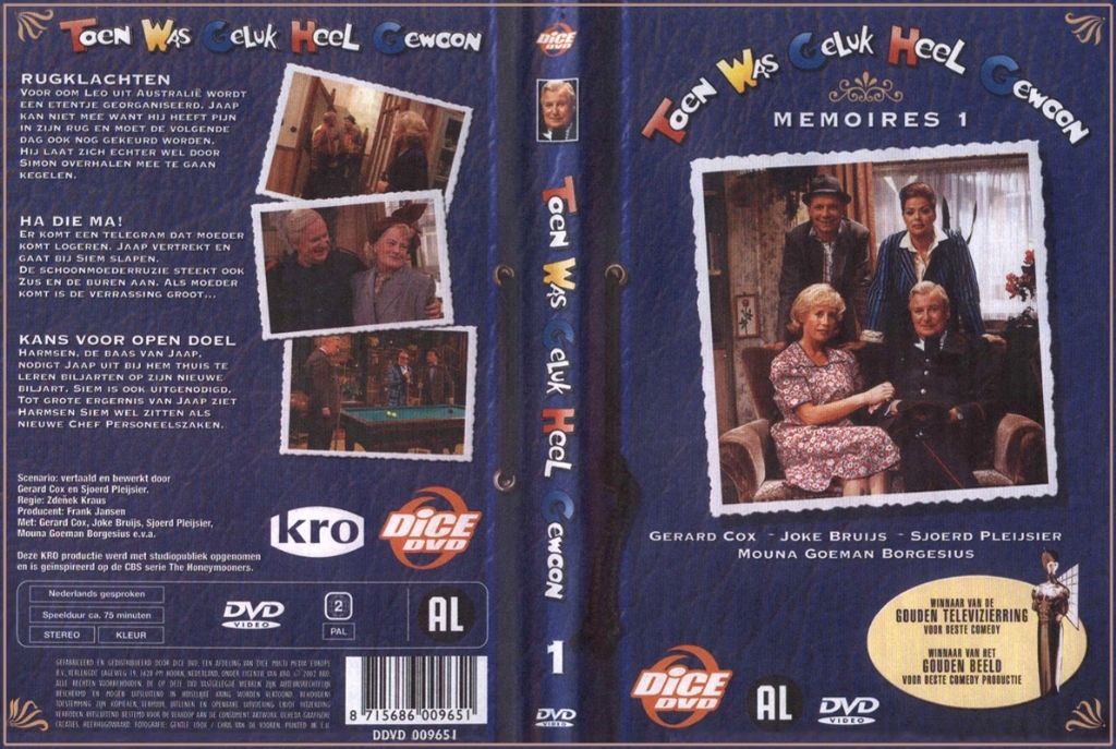 Toen Was Geluk Heel Gewoon Vol. 01 DVD NL | DVD Covers | Cover Century