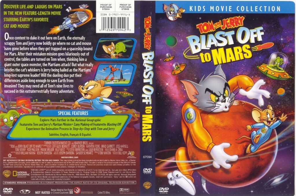 Tom And Jerry Blast Off To Mars Dvd Tom En Jerry Blast Off To Mars DVD US | DVD Covers | Cover Century