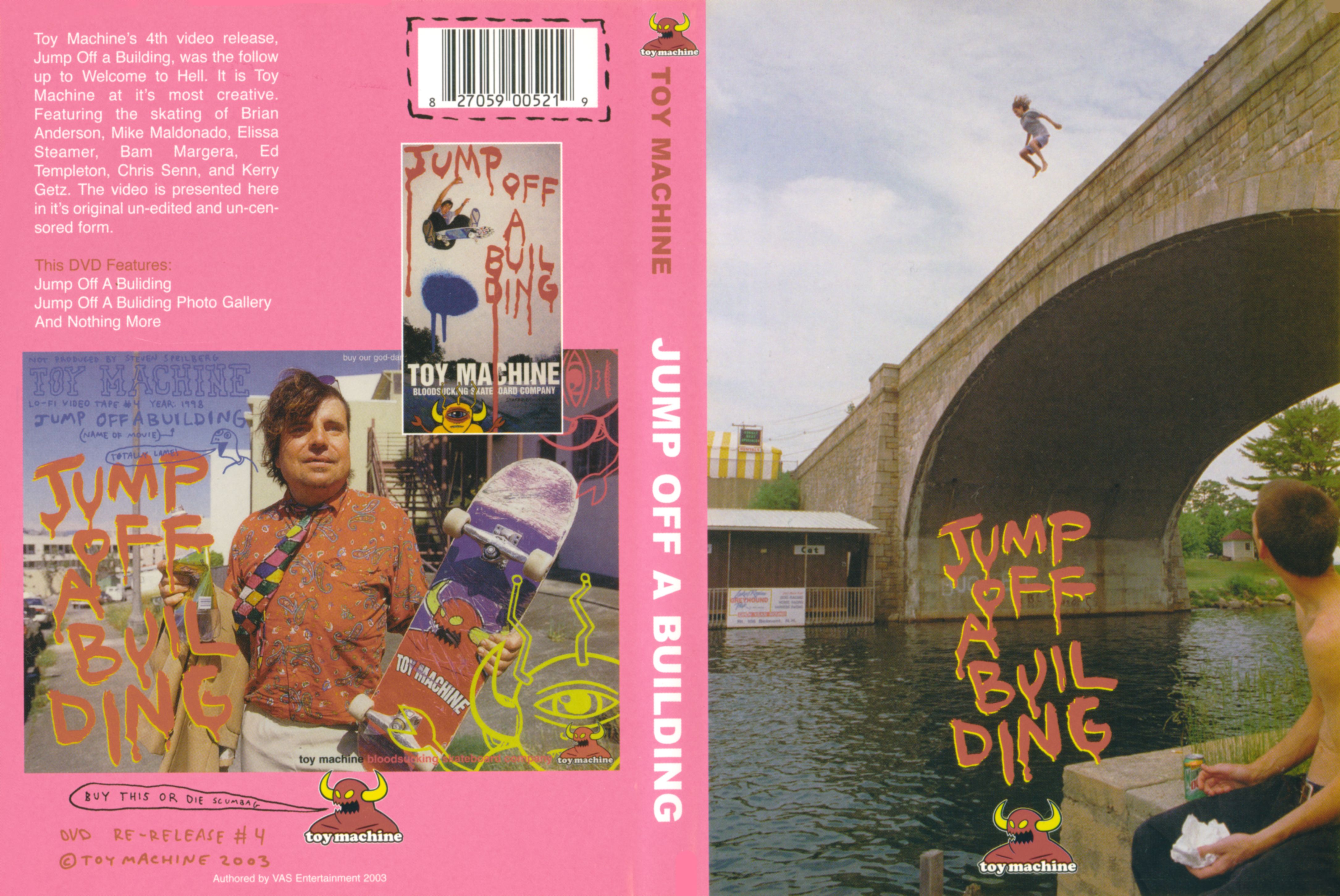 Toymachine Jump Of Building USA Misc Dvd