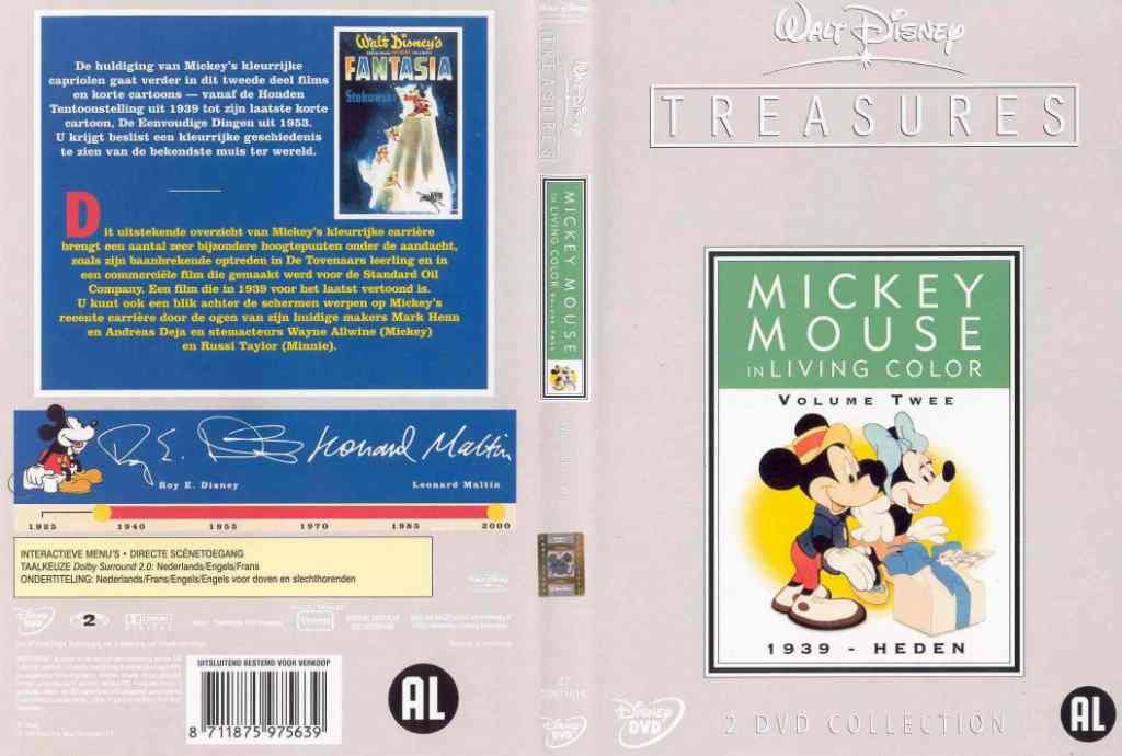 Treasures Mickey Mouse In Living Color Vol.2 DVD NL | DVD Covers ...