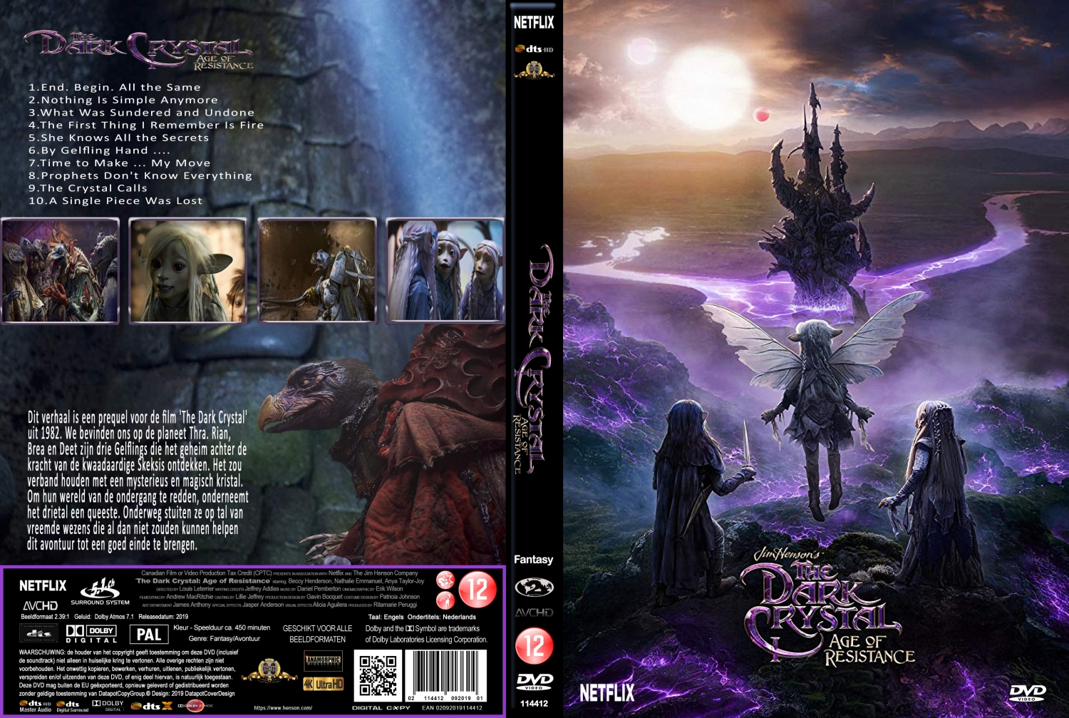 The dark crystal age of resistance s1 2019 dvd cover dvd covers