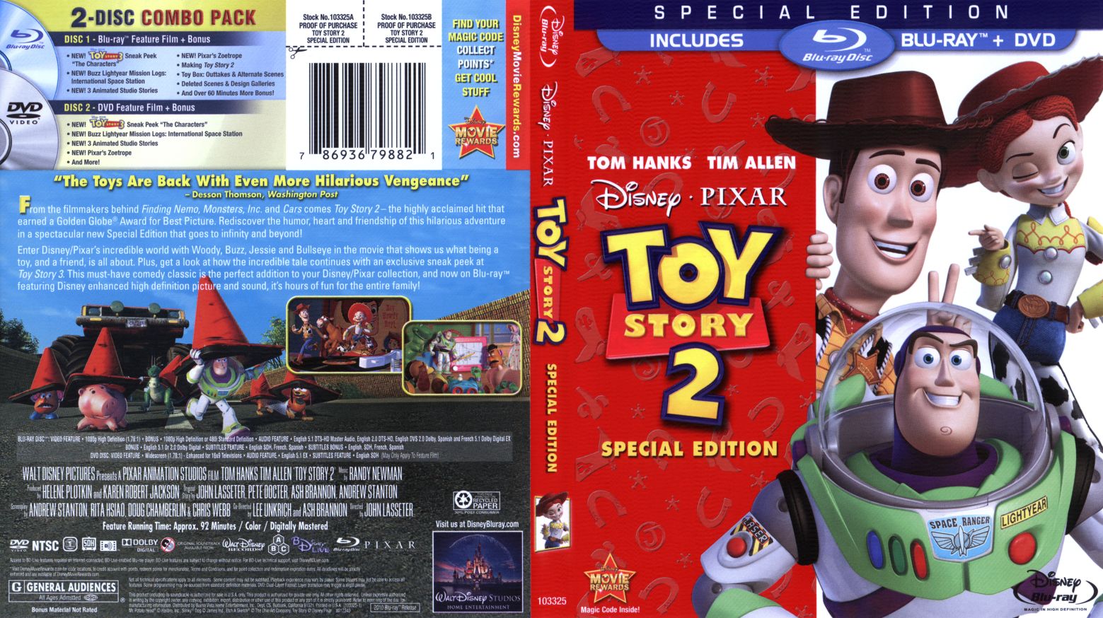 toy story 2 dvd cover