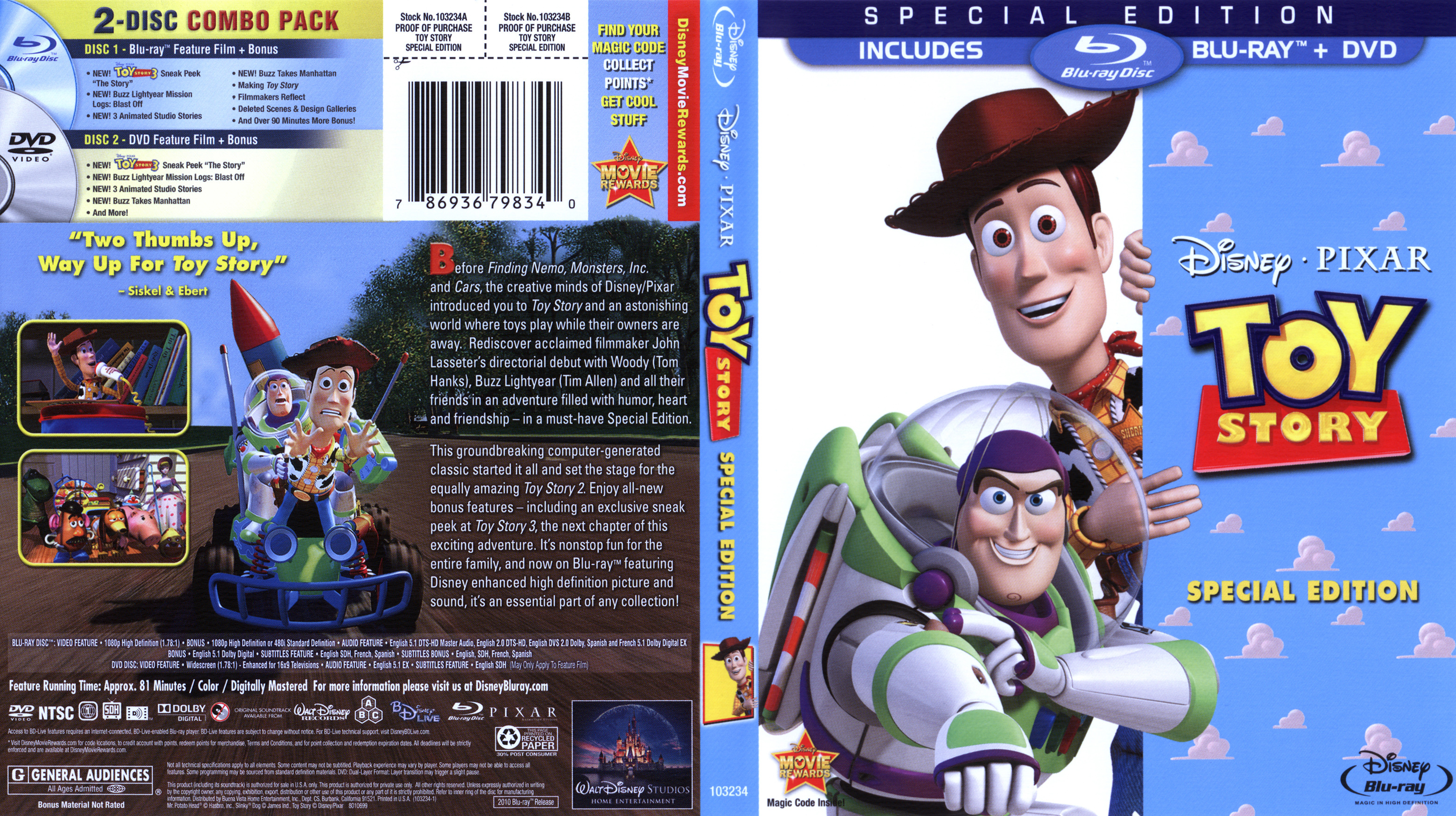 toy story 1 4 dvd