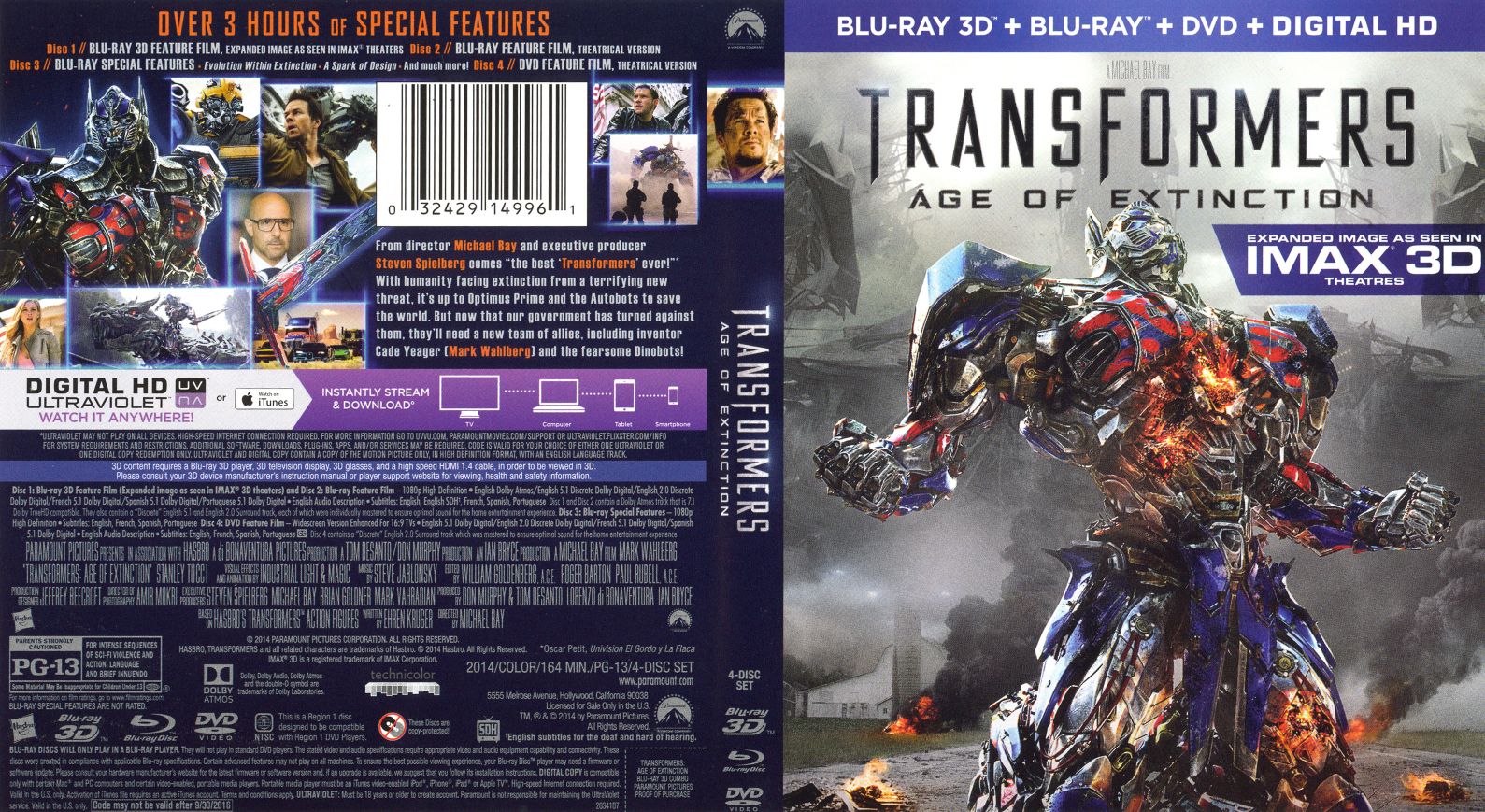 transformers age of extinction 3d cover