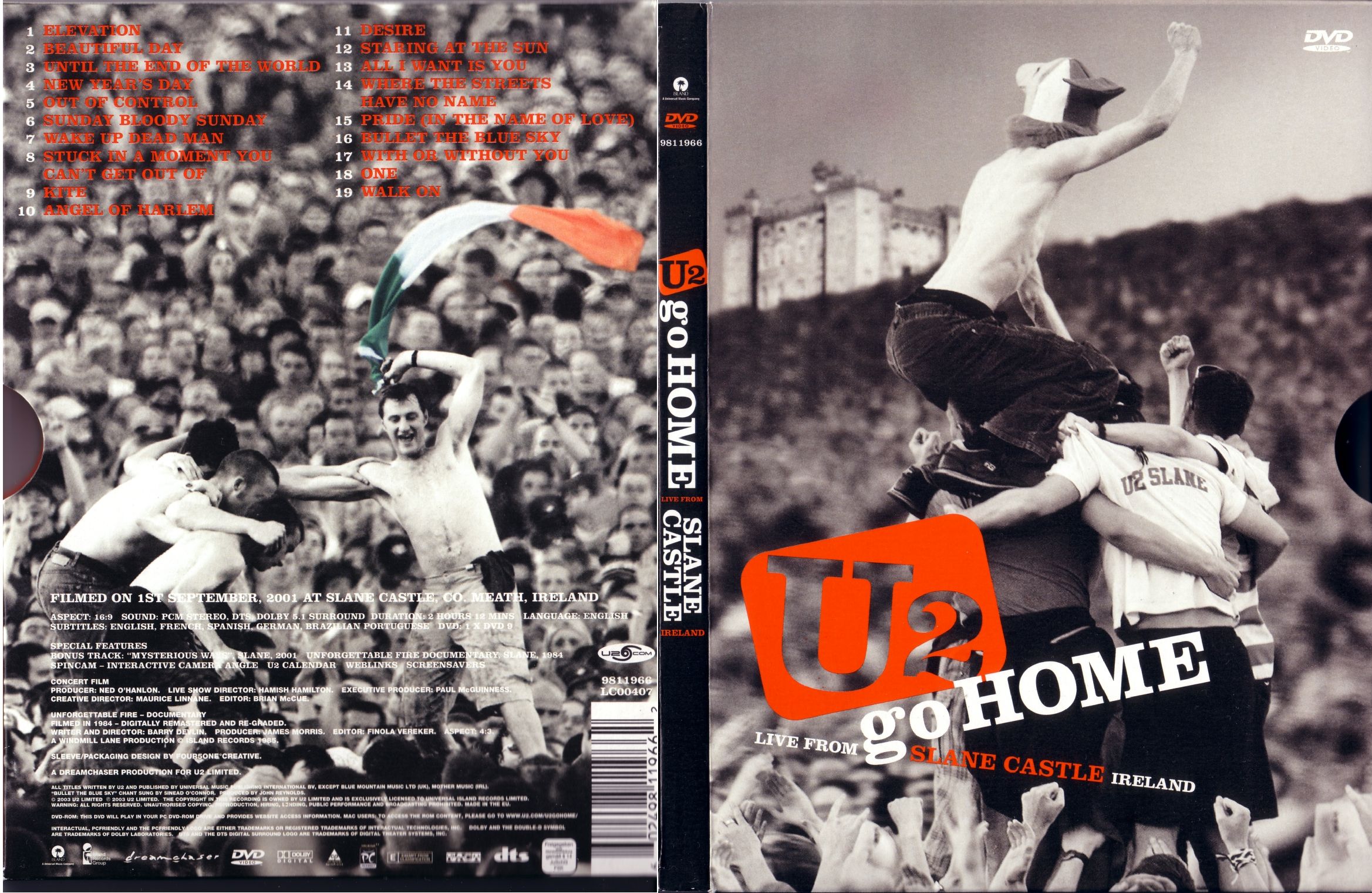 U2 GO HOME LIVE FROM SLANE CASTLE IRELAND R1 ENGLISH SCAN NA NA MISC DVD1