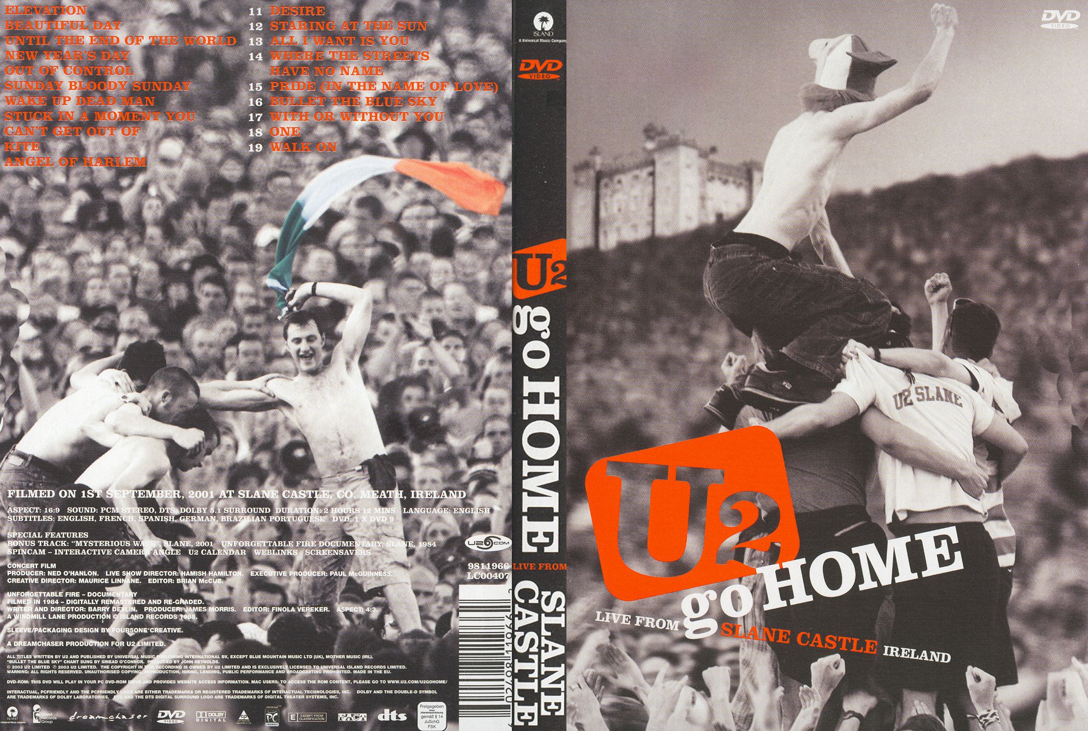 U2 – U2 Go Home (Live From Slane Castle Ireland) – DVD (DTS