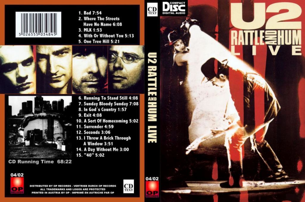 U2 Rattle and Hum Live DVD US | DVD Covers | Cover Century