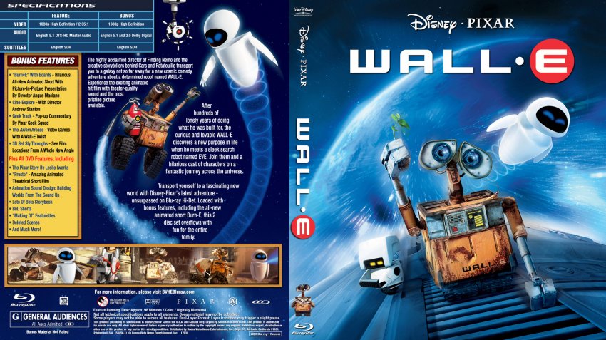 Wall E Blu Ray Cover V1 Dvd Covers Cover Century Over 500 000 Album Art Covers For Free