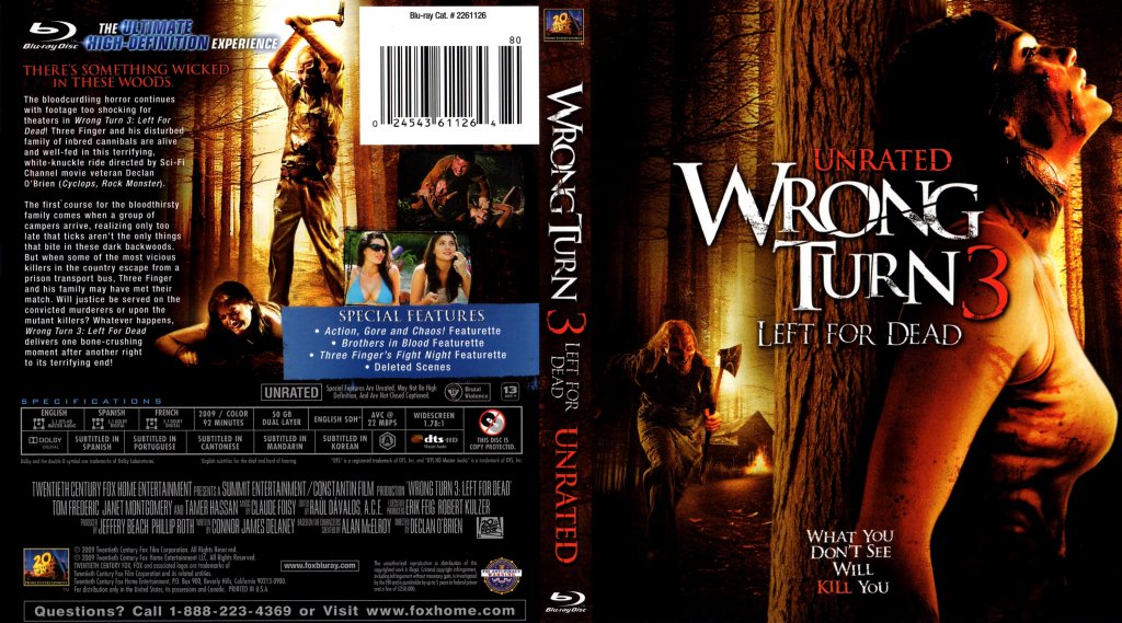 Wrong Turn 3 Left For Dead Unrated 001 Dvd Covers Cover