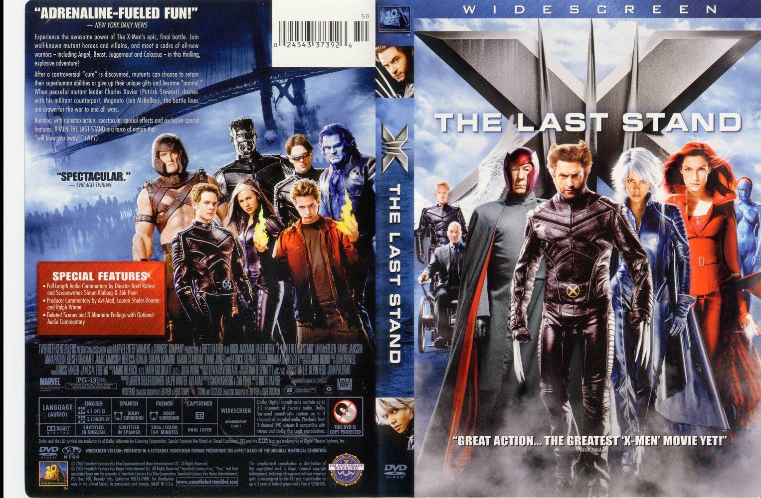 X Men 3 Widescreen Dvd Us Dvd Covers Cover Century Over 500 000 Album Art Covers For Free