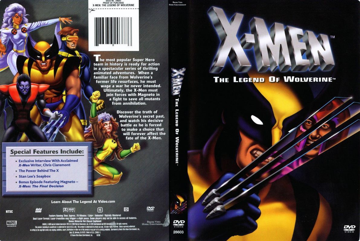 X Men The Legend Of Wolverine Front Misc Dvd Dvd Covers Cover Century Over 500 000 Album Art Covers For Free