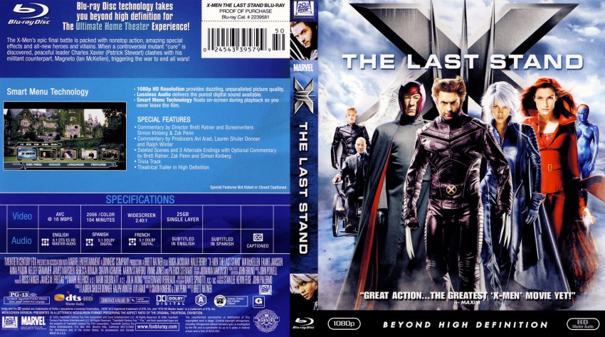 X Men The Last Stand Bluray F Dvd Covers Cover Century Over 500 000 Album Art Covers For Free