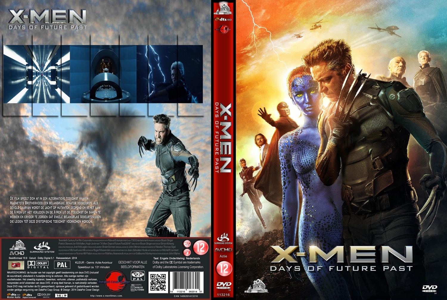x men days of future past (2014) DVD Cover