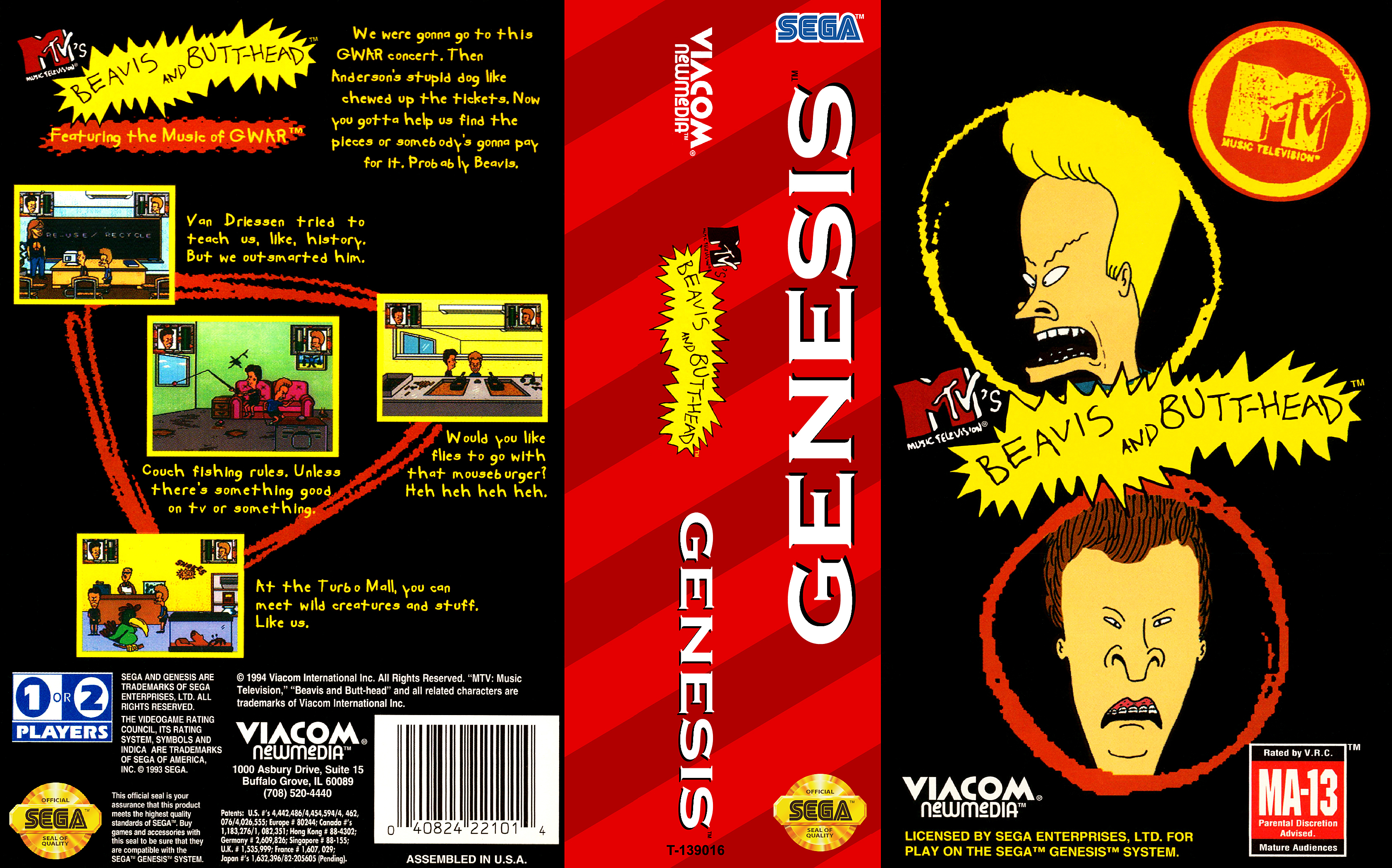 beavis and butthead sega