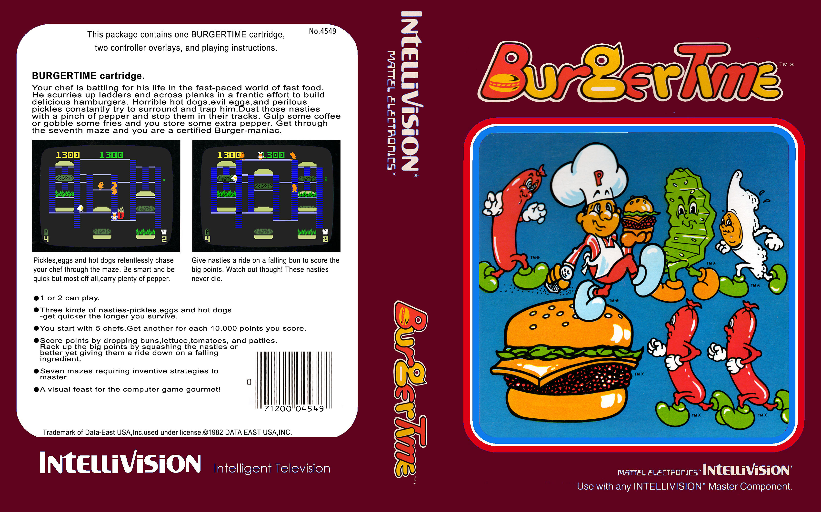 intellivision burger time