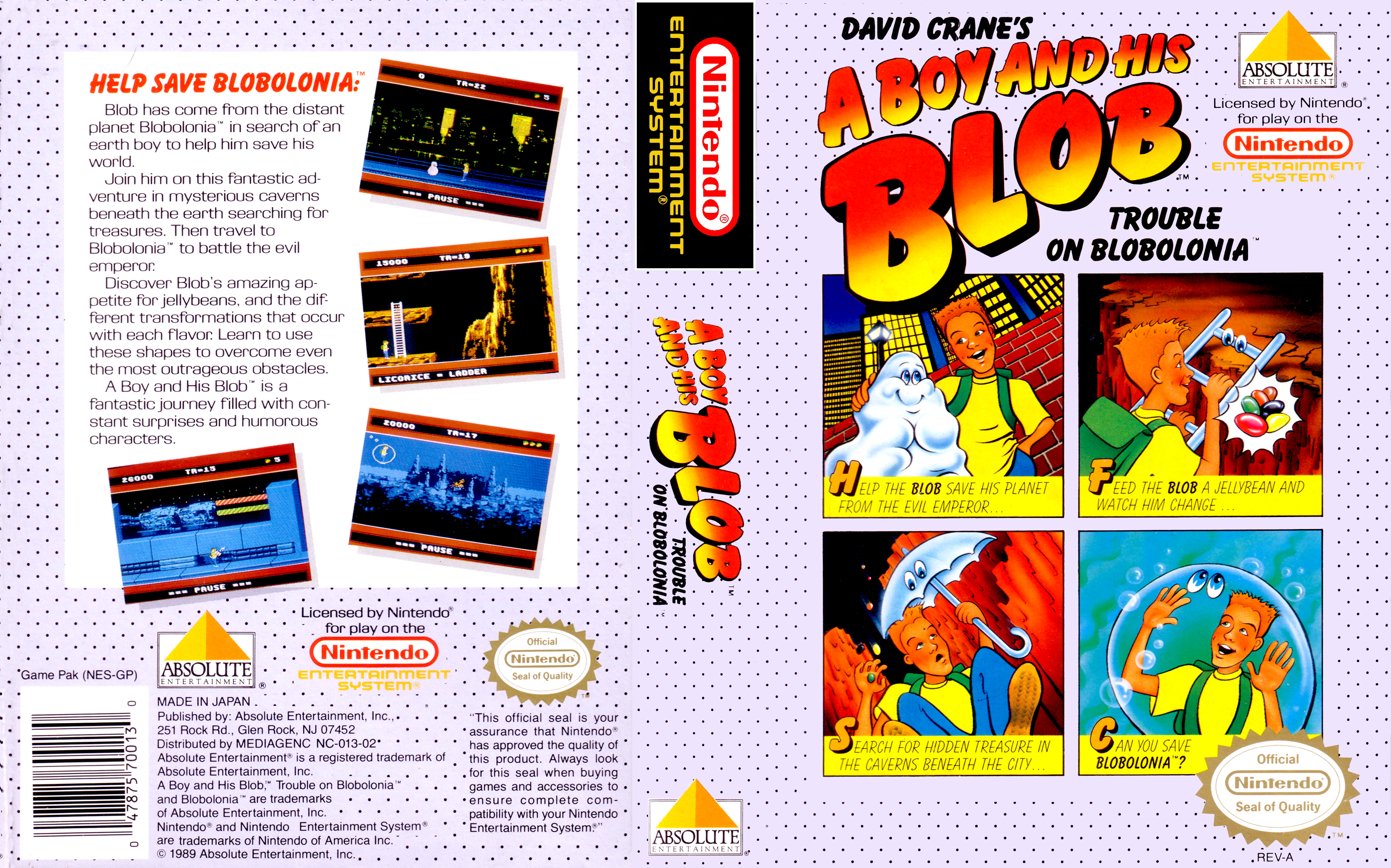 a boy and his blob nes