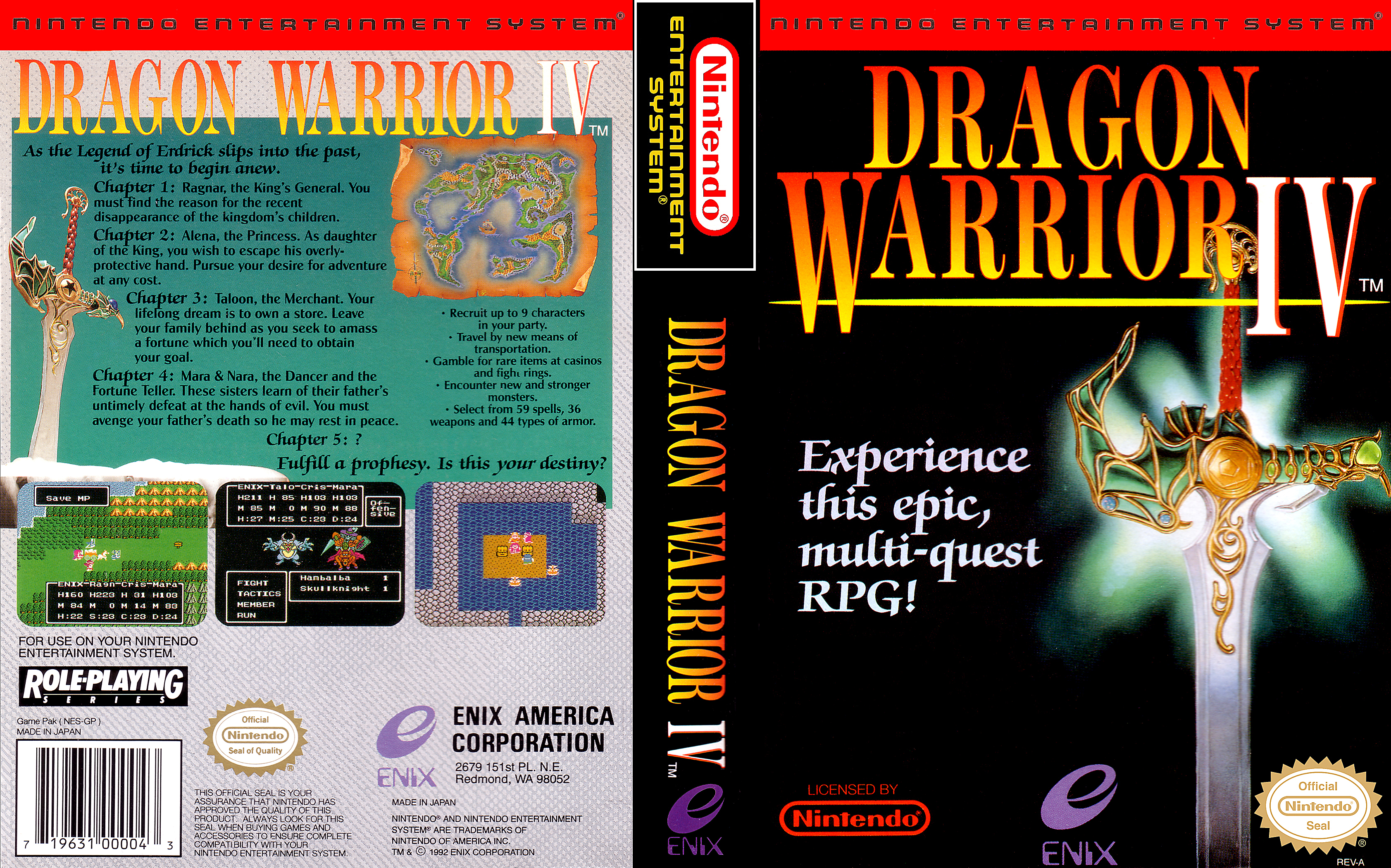 Dragon Warrior 4 Nes Covers Cover Century Over 500 000 Album Art Covers For Free