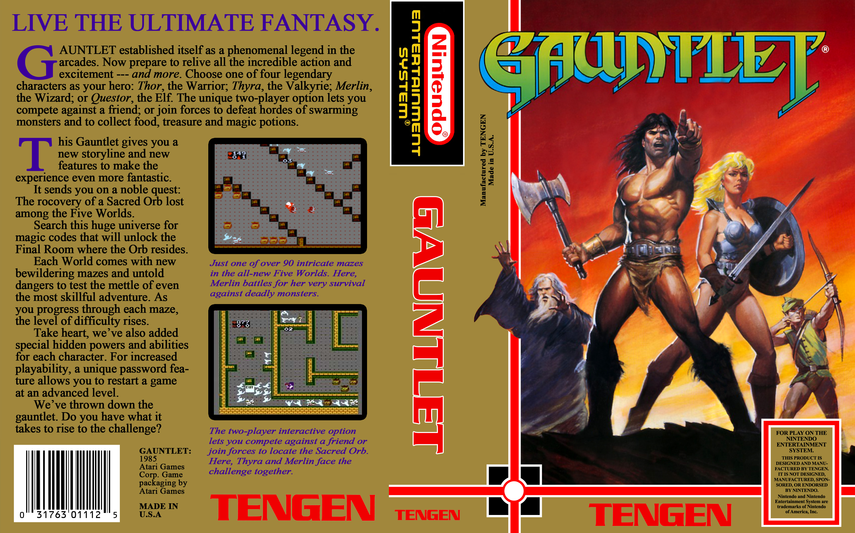gauntlet nes