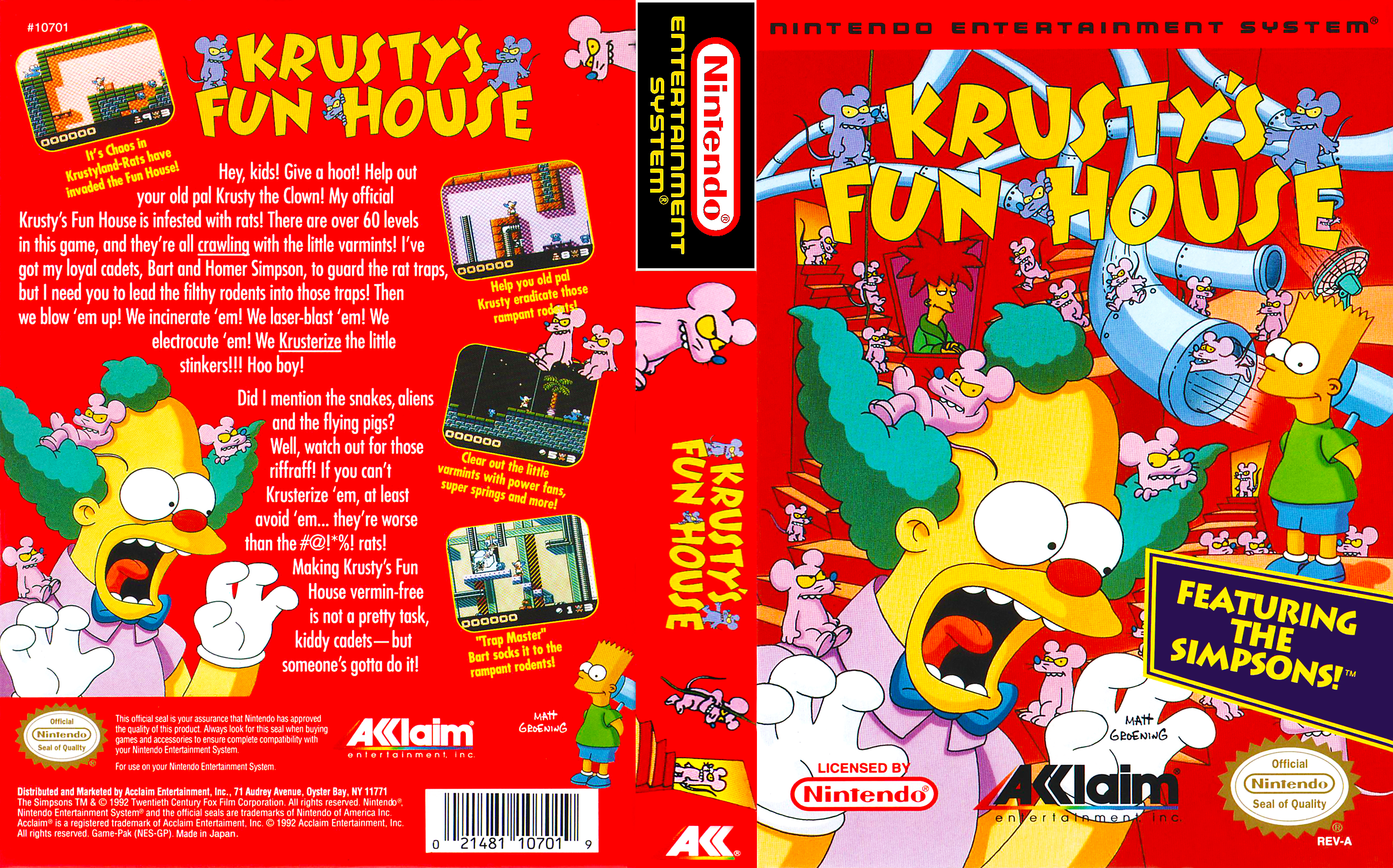 Krustys Funhouse | NES Covers | Cover Century | Over 1.000.000 Album Art covers for free