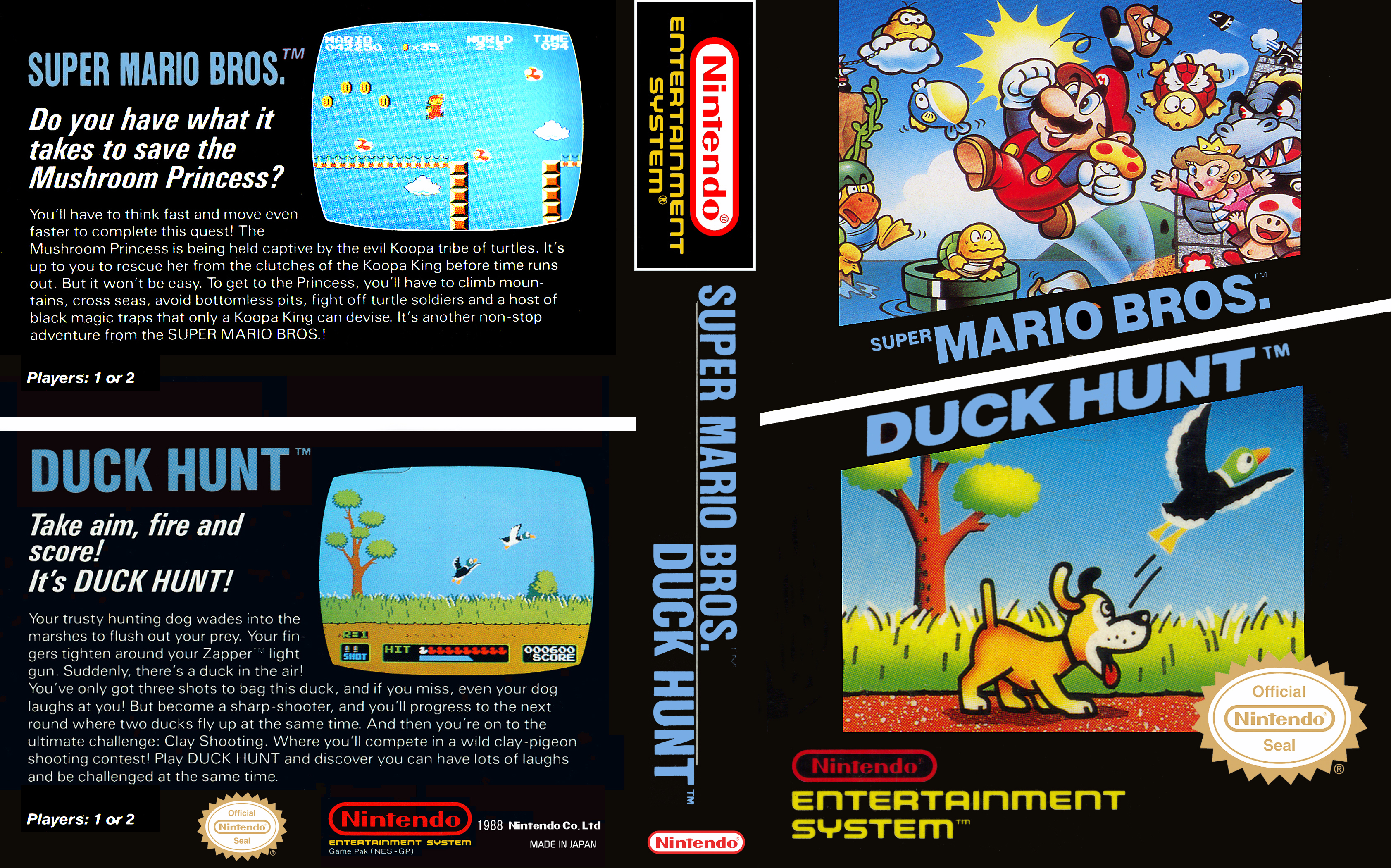 super mario bros duck hunt nes